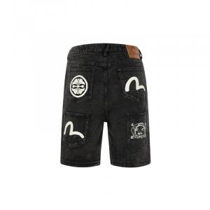 Джинсовые шорты мужские темно-умбра EVISU