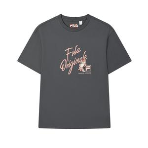 Футболка MAISON KITSUNE ORIGINALE женская Silent Gray FILA, серый