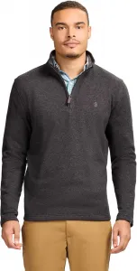 Свитер флис Quarter Zip — LT Grey HTHR IZOD