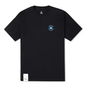 Футболка chuck taylor logo tee 'black' Converse, черный