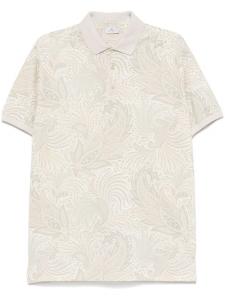 Рубашка поло с принтом пейсли ETRO, нейтральный