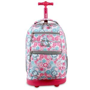 Санденс 20-дюймовый рюкзак на колесиках для ноутбука J World, цвет blue raspberry