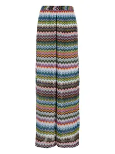 Брюки с узором "елочка" Missoni, синий