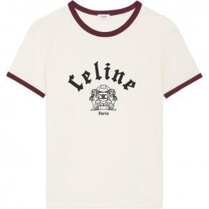 Футболка с принтом логотипа CELINE, белый