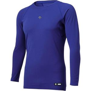 Мужские футболки с круглым вырезом, средней толщины Descente, синий