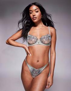 Стринги KBX Florence зеленого цвета