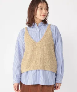 Жилет из синели 3-го калибра Studio Clip, цвет Beige 55