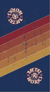 Многофункциональная трубка Rokker metal works, Blue/Red