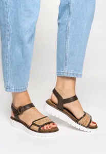 Сандалии на платформе бильбао Ara, Braun