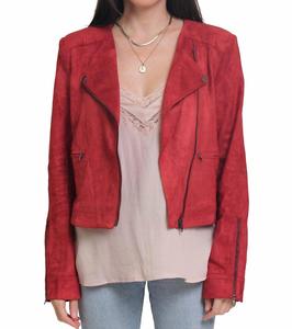 Замшевая куртка Delilah цвета ржавчины FATE, Rust