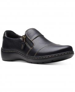Женские балетки на молнии Cora Harbour Clarks, черный
