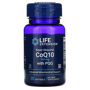 Life Extension Супер убихинол - коэнзим Q10 с BioPQQ 100 мг 30 желатиновых капсул