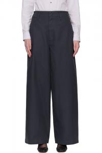 Lemaire Темно-Синие брюки чинос большого размера