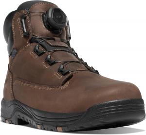 Водонепроницаемые ботинки для мужчин Danner Caliper 6 - полностью натуральная кожа с дышащей подкладкой Danner Dry, стелькой с эффектом памяти и противоскользящей подошвой на пятке, коричневый