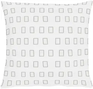 Чехол на подушку АПЭЛТ "Кобыла", (1 шт.) APELT 40х40 см, белый/серый