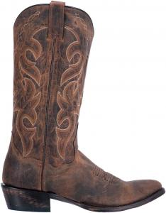 Мужские повседневные ботинки Dan Post Mens Milwaukee с вышивкой, узкий круглый носок, средняя длина голенища - черные