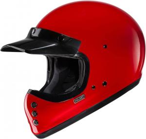 Шлем мотоциклетный HJC V60 Solid Natural, темно-красный