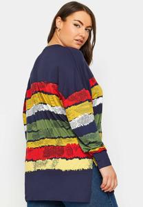 Топ с длинными рукавами ABSTRACT Yours Clothing, темно-синий