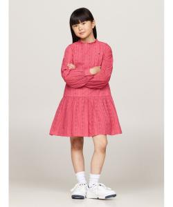 (K) Платье с вышивкой Tommy Hilfiger Hilfiger с длинными рукавами