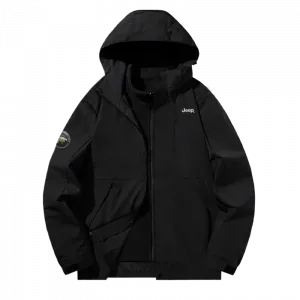 Ветро- и влагозащитная ветровка Unisex Jeep, чистый черный