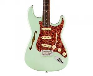 Fender American Professional II Strat Thinline - Trans Surf Green с грифом из палисандра