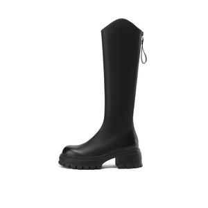 Женские сапоги DAPHNE высокие на платформе, черный