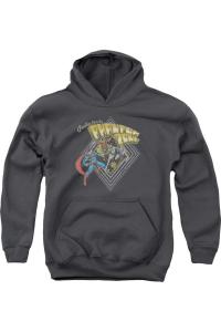 Молодежная толстовка с капюшоном Superman Zod Greetings Gildan, Charcoal
