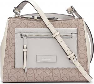 Женская сумка через плечо Calvin Klein Hadley с тремя отделениями, Almond/Taupe/Cherub White/Dove