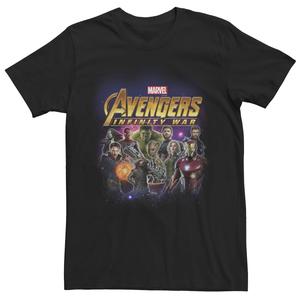 Мужская футболка Avengers: Infinity War Galaxy Heroes Marvel, черный