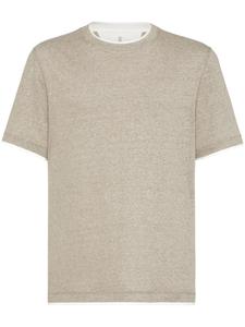 Brunello Cucinelli многослойная футболка, нейтральный