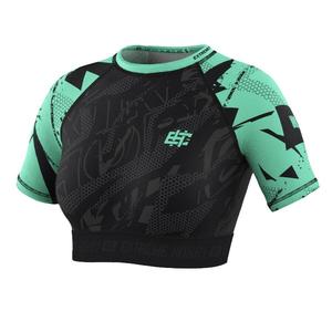 Спортивный укороченный топ с короткими рукавами для женщин Fitness EXTREME HOBBY NEO