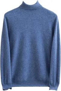 Мужской свитер из 100% мериносовой шерсти с высоким воротником