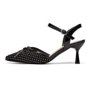 Женские туфли на тонком каблуке и высоком каблуке Rich birds, Black