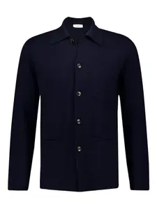 Шерстяной пиджак на пуговицах Piacenza Cashmere, синий