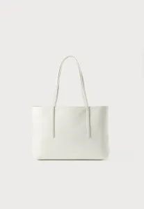 Сумка с эмблемой, покрытая защитным покрытием Calvin Klein, White