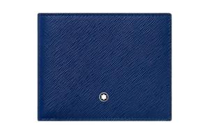 Кошелек из кожи коровы мужской индиго синий MONTBLANC