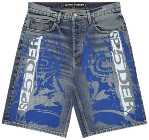 Шорты Sp5der Moto GT Denim Short, синий