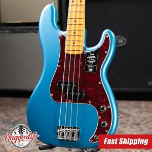 Бас-гитара Fender American Professional Classic Precision - Faded Lake Placid Blue с чехлом