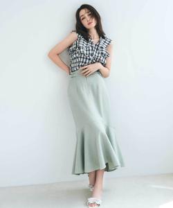 юбка-русалка с передней молнией