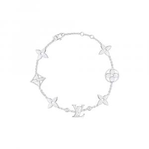 БРАСЛЕТ IDYLLE BLOSSOM MONOGRAM, БЕЛОЕ ЗОЛОТО И БРИЛЛИАНТЫ Louis Vuitton, серебряный