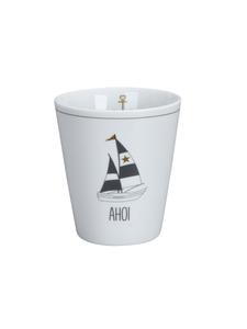 Кружка Happy Mug Ahoy белого цвета Krasilnikoff