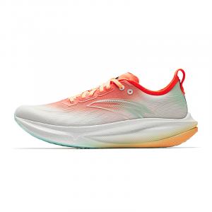 ANTA Коллекция Running. Нескользящие и дышащие кроссовки с низким верхом для повседневного бега. Мужские белые и оранжевые