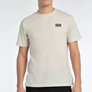 Aset +8000 Мужская футболка с коротким рукавом, серовато-зеленый