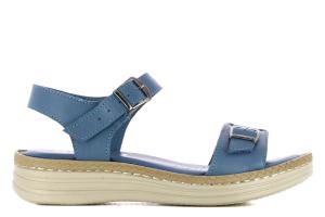 Босоножки Klisen на танкетке Casas, синий