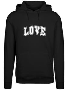 Толстовка F4NT4STIC Love University Valentinstag Herz, Black