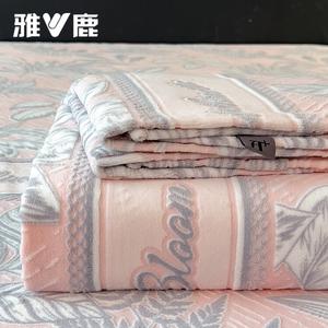 Yalu Простыня 230х250 см из велюра, утолщенная, теплая, для кровати 1.8 м, цвет Weiyang - Honey Powder