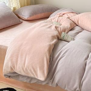 FUANNA Комплект постельного белья на резинке для кровати 1,5 м (4 предмета), 200x230 см, цвет Sticky rice noodles