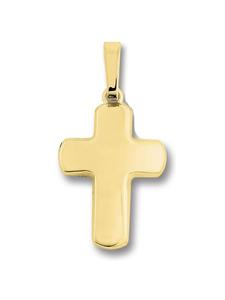 ONE ELEMENT Подвеска в виде креста из желтого золота 333 пробы