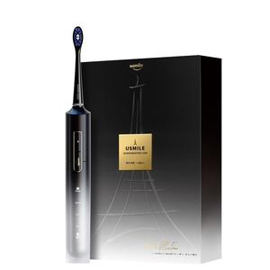 Электрическая зубная щетка U4 для взрослых, пара, мягкая щетина, звуковая, автоматическая, королевская щетка Usmile, черный
