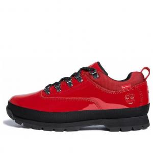 Кроссовки Timberland x Supreme Euro Hiker Low 'Patent Leather Red'